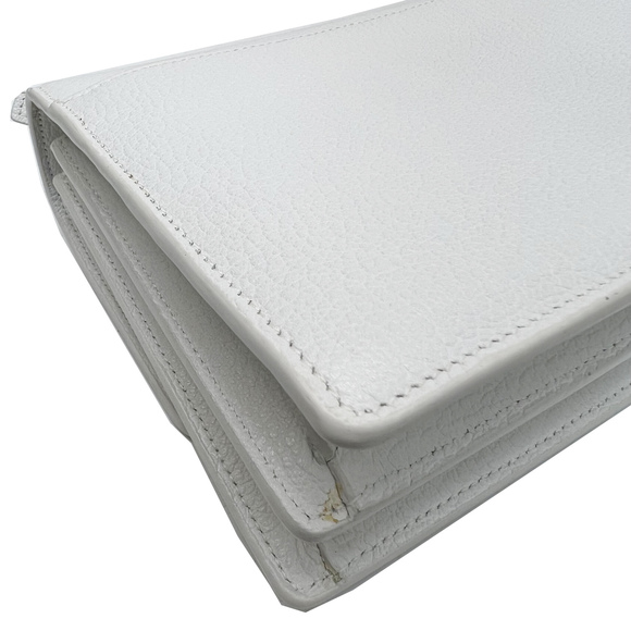 Saint Laurent Sunset Medium Shoulder Bag Leather White - Picture 8 of 12